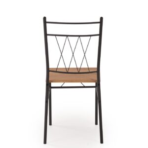 Komplekt FAUST, laud + 4 tooli / naturaalne tamm / must