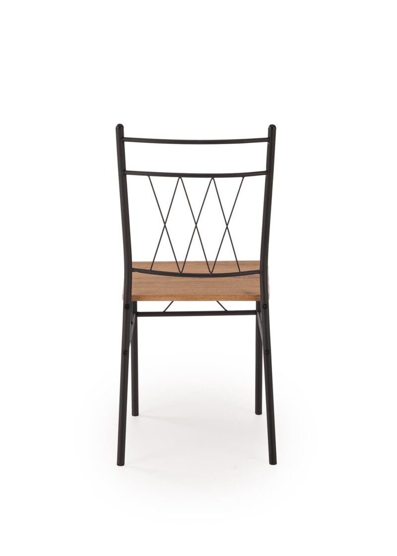 Komplekt FAUST, laud + 4 tooli / naturaalne tamm / must