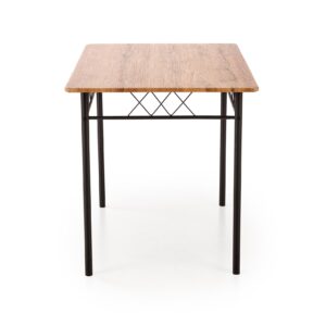 Komplekt FAUST, laud + 4 tooli / naturaalne tamm / must