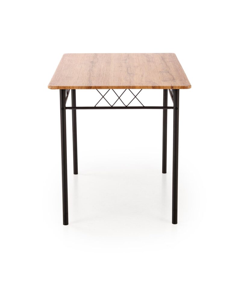 Komplekt FAUST, laud + 4 tooli / naturaalne tamm / must