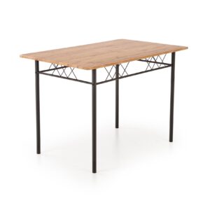 Komplekt FAUST, laud + 4 tooli / naturaalne tamm / must