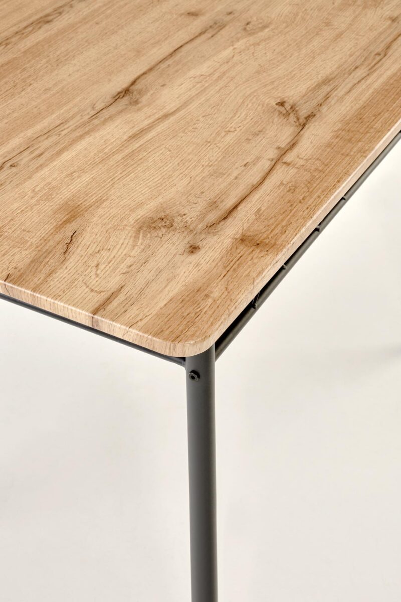 Komplekt FAUST, laud + 4 tooli / naturaalne tamm / must