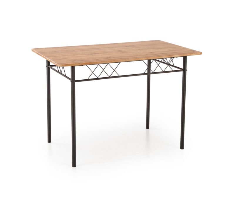 Komplekt FAUST, laud + 4 tooli / naturaalne tamm / must