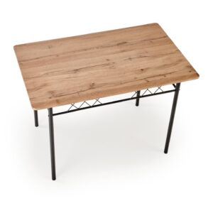 Komplekt FAUST, laud + 4 tooli / naturaalne tamm / must