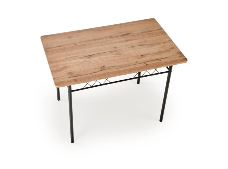 Komplekt FAUST, laud + 4 tooli / naturaalne tamm / must