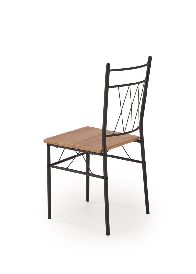 Komplekt FAUST, laud + 4 tooli / naturaalne tamm / must