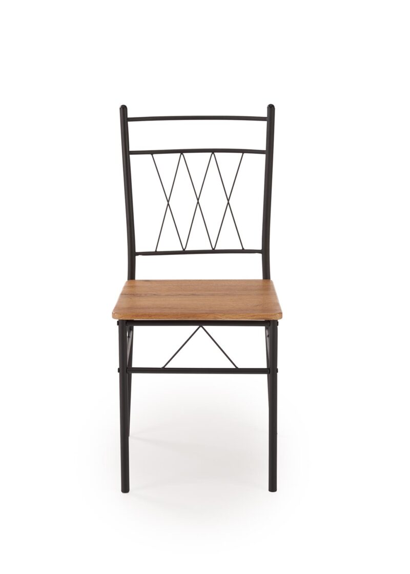 Komplekt FAUST, laud + 4 tooli / naturaalne tamm / must