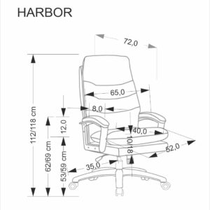 Kontoritool HARBOR, must