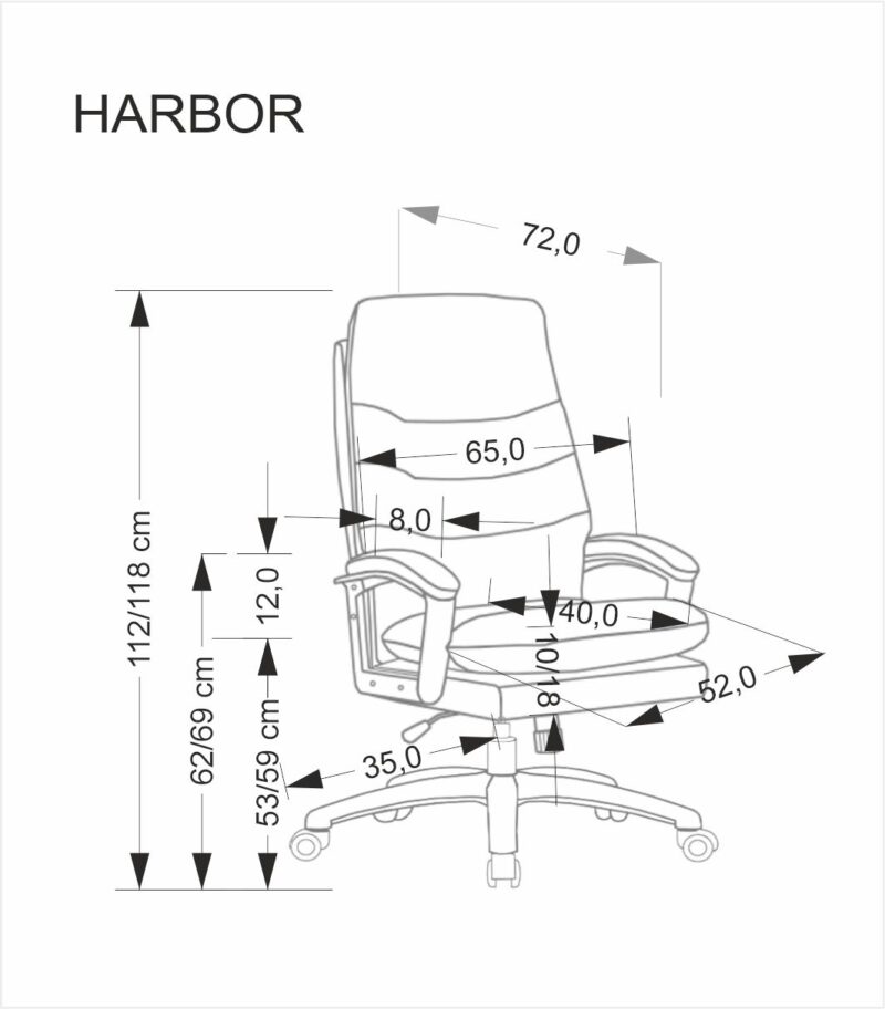 Kontoritool HARBOR, beež