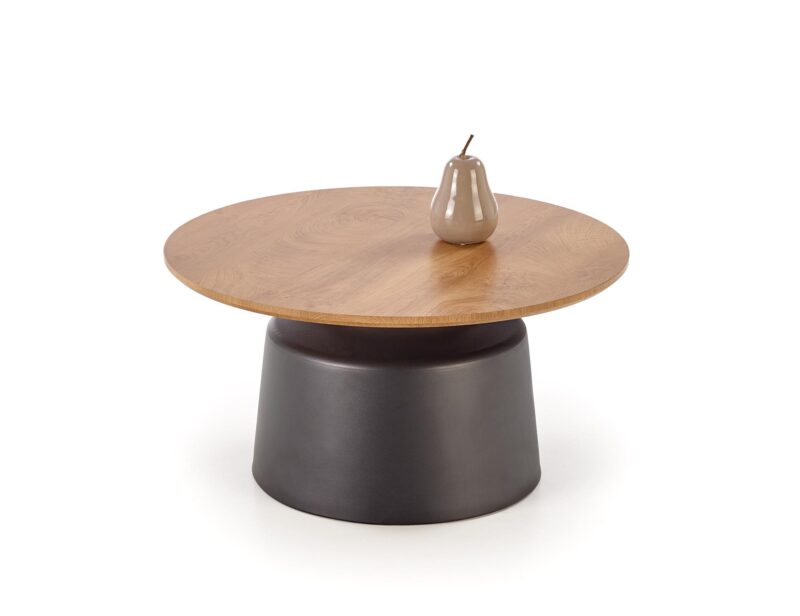 Kohvilaua komplekt MALION, naturaalne / must