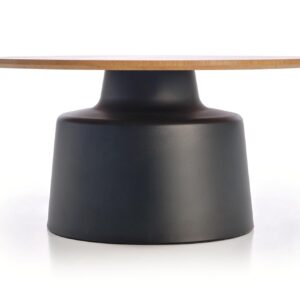 Kohvilaua komplekt MALION, naturaalne / must