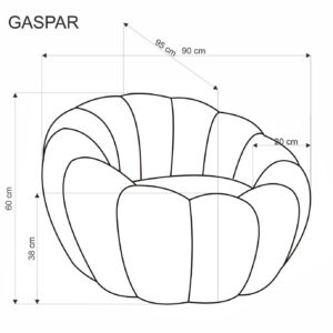 Tugitool GASPER, sinepikollane