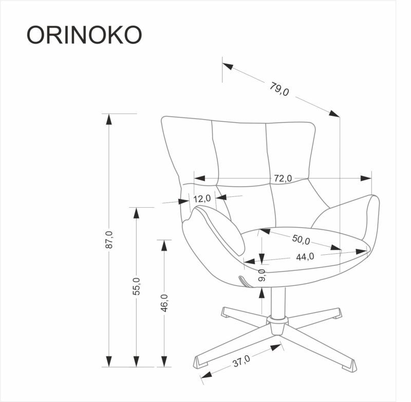 Pöörlev tugitool ORVIA, beež