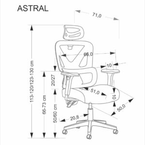 Kontoritool ASTERO, must