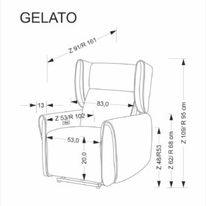 Tugitool GELOT elektrilne recliner, beež