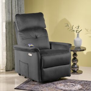 Tugitool SEMIIR 2 elektriline recliner + massaaž, must