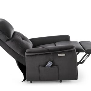 Tugitool SEMIIR 2 elektriline recliner + massaaž, must