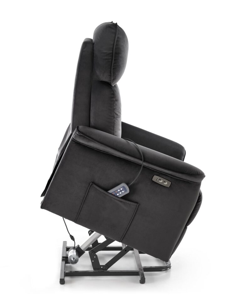 Tugitool SEMIIR 2 elektriline recliner + massaaž, must