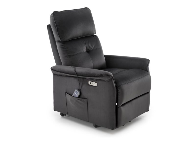 Tugitool SEMIIR 2 elektriline recliner + massaaž, must