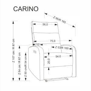 Tugitool BELRIA, recliner / hall