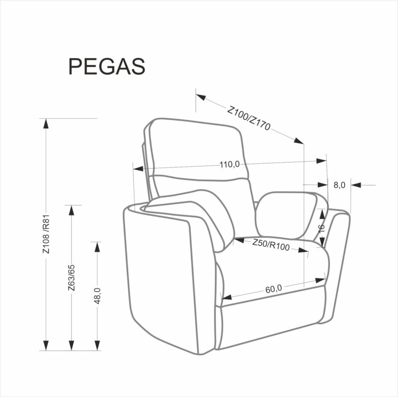 5905248135215_15 Tugitool PEGA elektriline recliner, beež