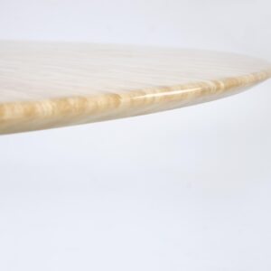 Ümmargune Söögilaud PIRION, travertiin