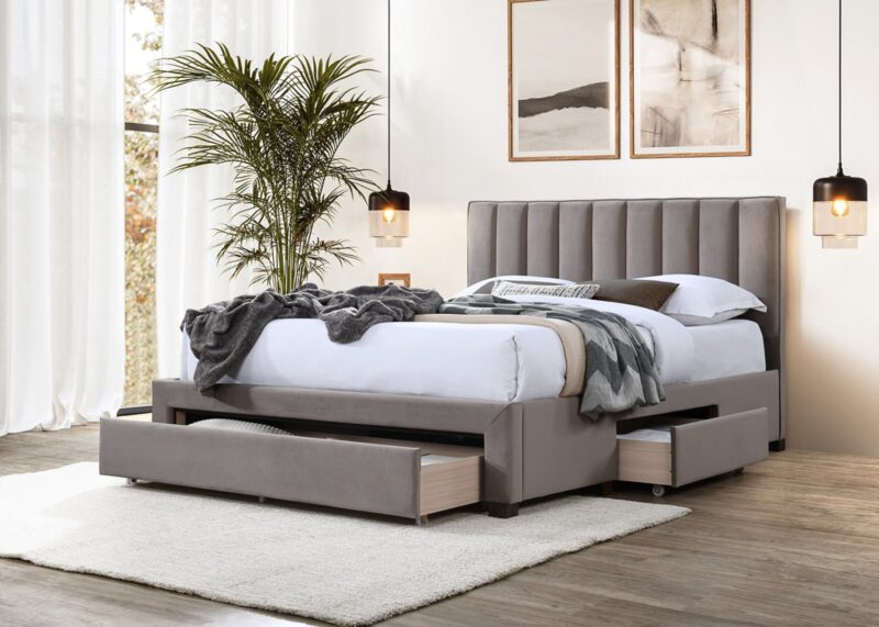 Voodi GROUW 140, koos sahtlitega, beež