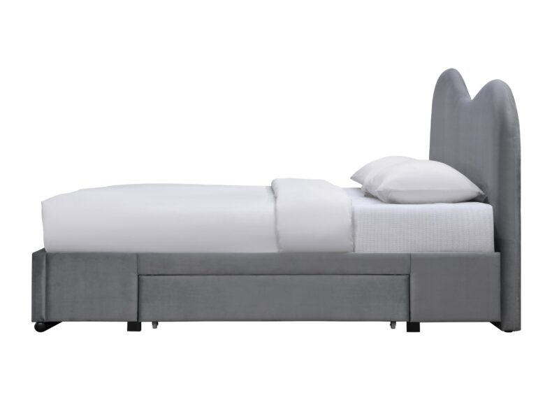 Voodi AMBRIA 160x200, hall / kummutiga