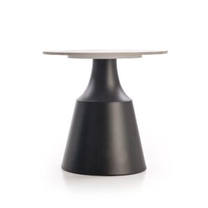 Kohvilaua komplekt MAGEL, valge marmor / must