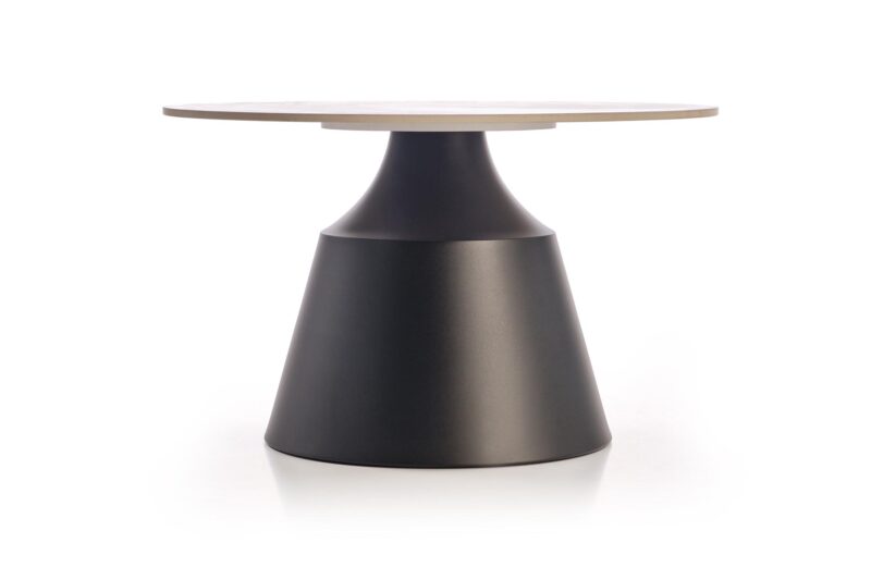 Kohvilaua komplekt MAGEL, valge marmor / must