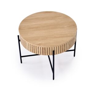 Kohvilaua komplekt DANTE, naturaalne / must