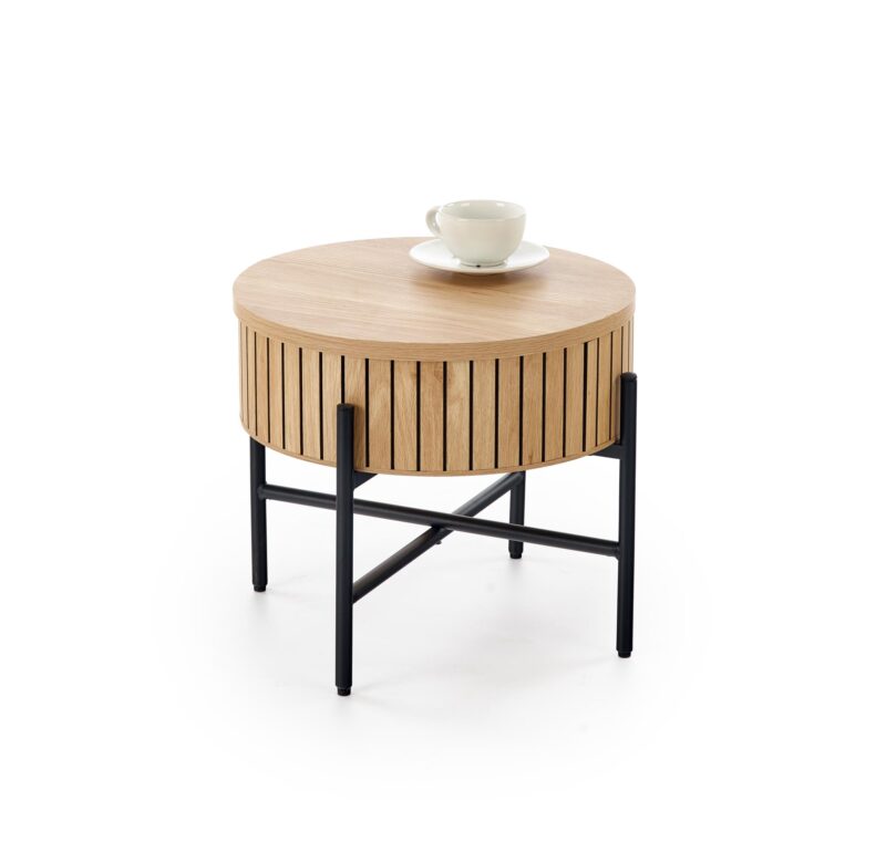 Kohvilaua komplekt DANTE, naturaalne / must