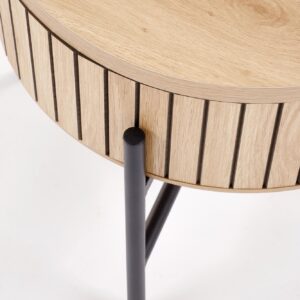 Kohvilaua komplekt DANTE, naturaalne / must