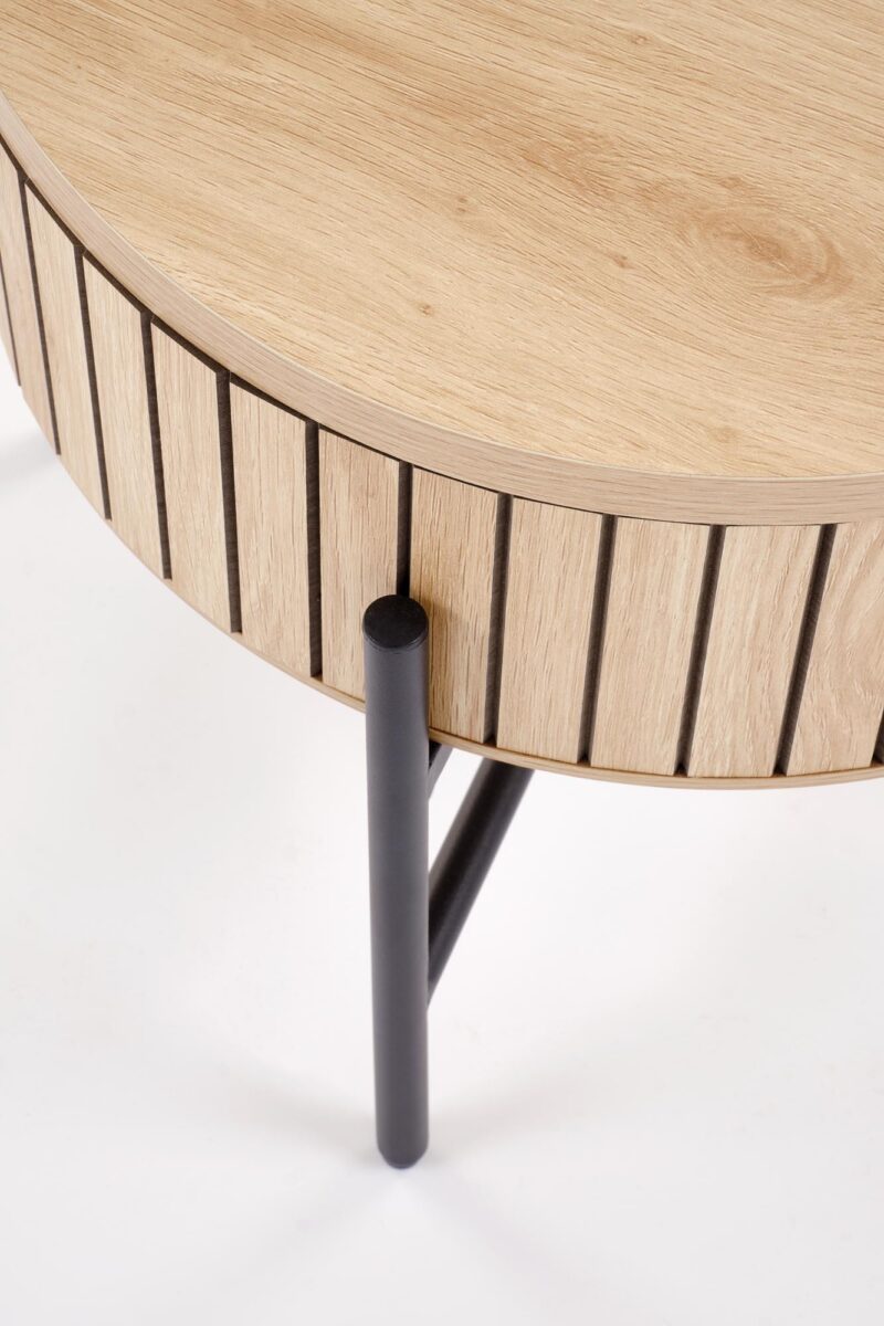 Kohvilaua komplekt DANTE, naturaalne / must