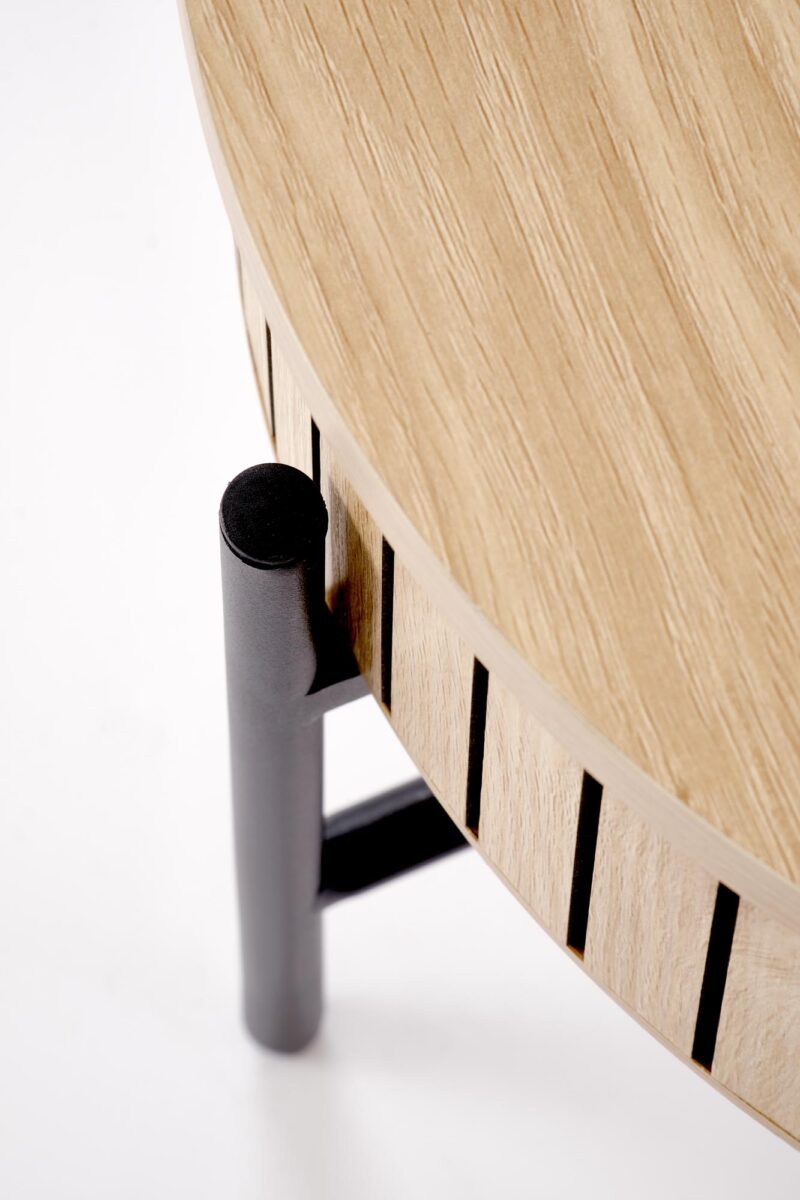 Kohvilaua komplekt DANTE, naturaalne / must