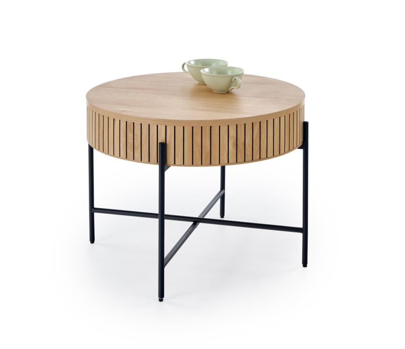 Kohvilaua komplekt DANTE, naturaalne / must