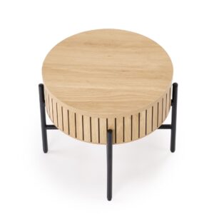 Kohvilaua komplekt DANTE, naturaalne / must