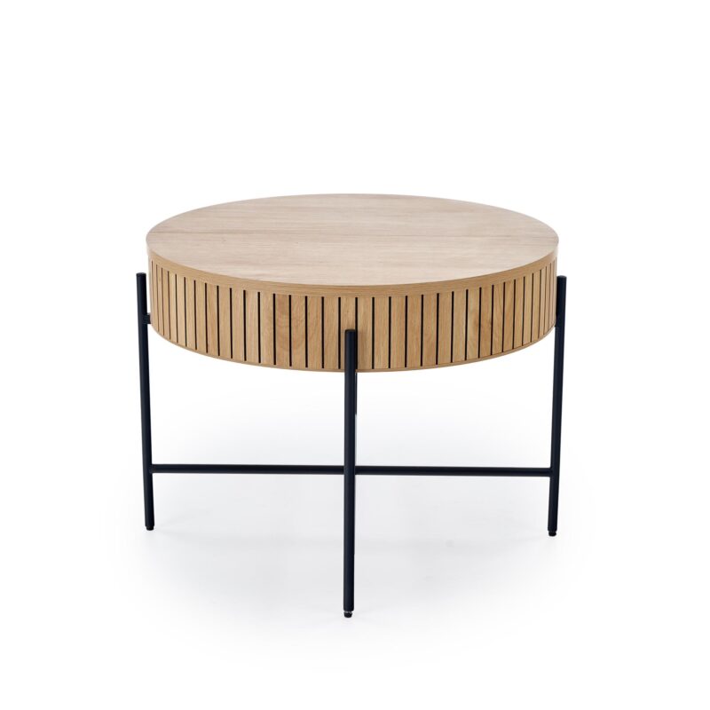 Kohvilaua komplekt DANTE, naturaalne / must