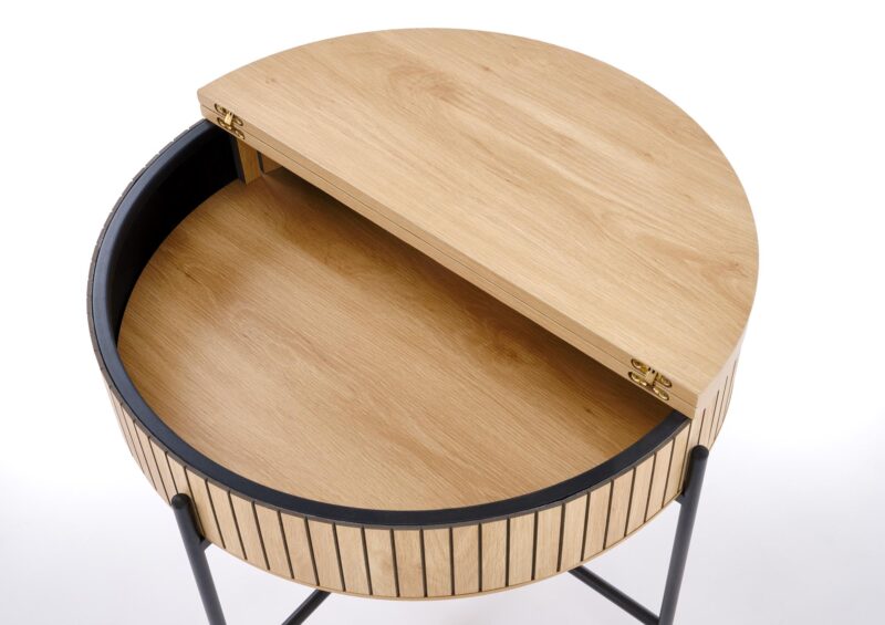 Kohvilaua komplekt DANTE, naturaalne / must