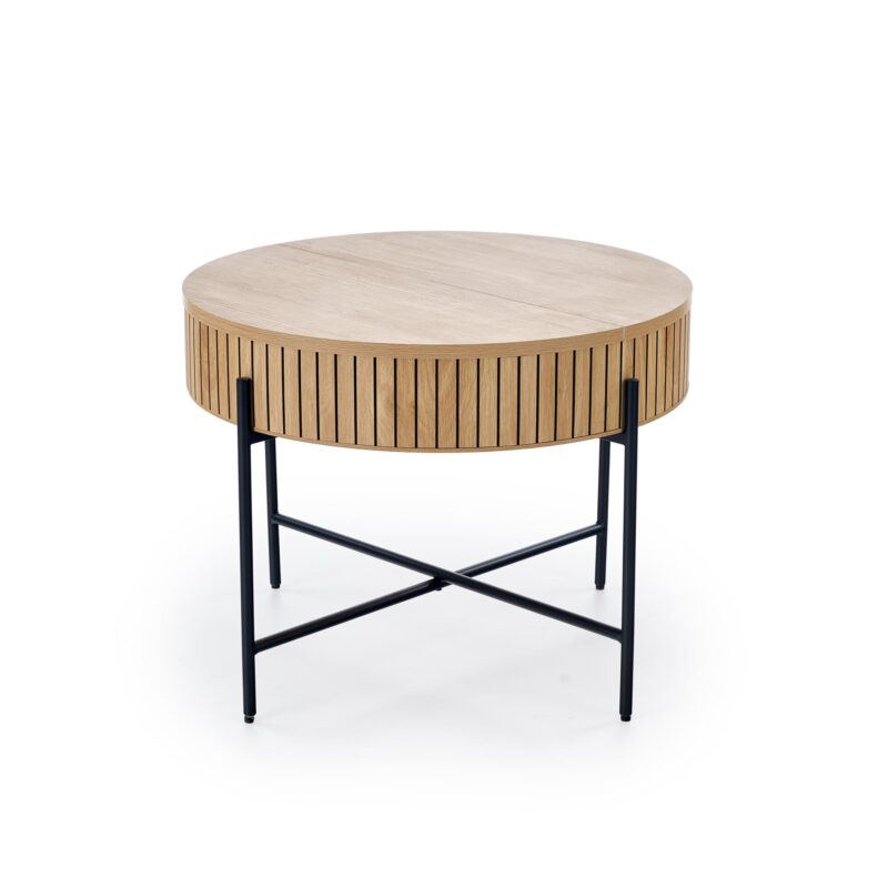 Kohvilaua komplekt DANTE, naturaalne / must