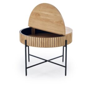 Kohvilaua komplekt DANTE, naturaalne / must