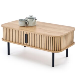 Kohvilaud ANGREN, naturaalne / must