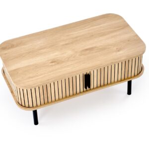 Kohvilaud ANGREN, naturaalne / must