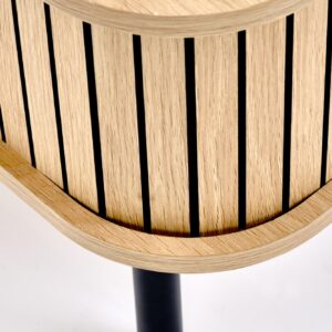 Kohvilaud ANGREN, naturaalne / must