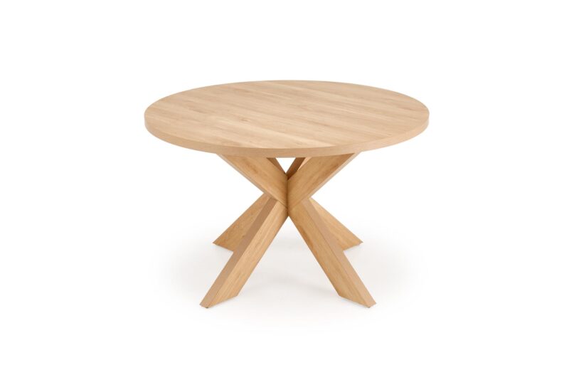 5905248135383_10 Ümmargune Söögilaud MORVIN, naturaalne