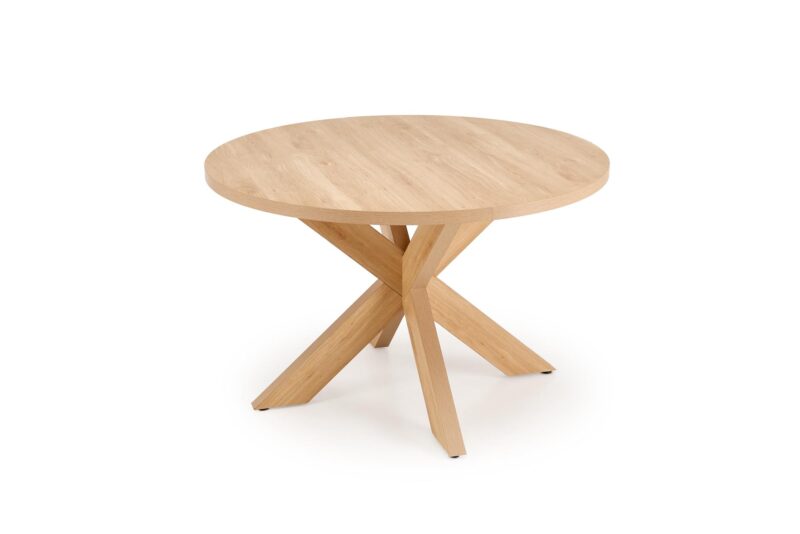 Ümmargune Söögilaud MORVIN, naturaalne