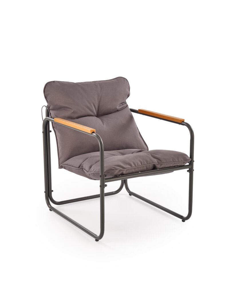 Aiamööbli komplekt HUDSON, hall / pruun