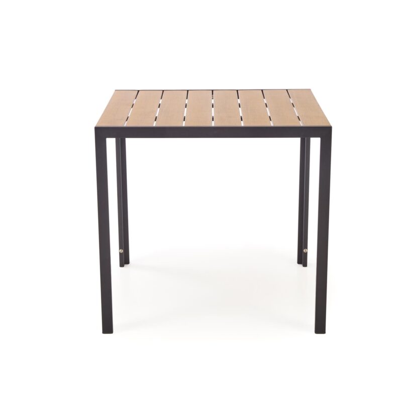 Söögilaud FIERRO, ruudukujuline / pruun / must