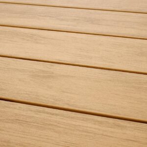 Söögilaud FIERRO, ruudukujuline / pruun / must