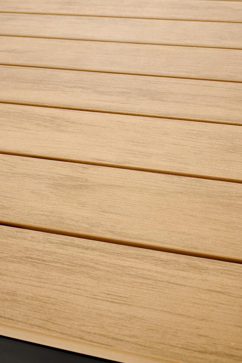 Söögilaud FIERRO, ruudukujuline / pruun / must